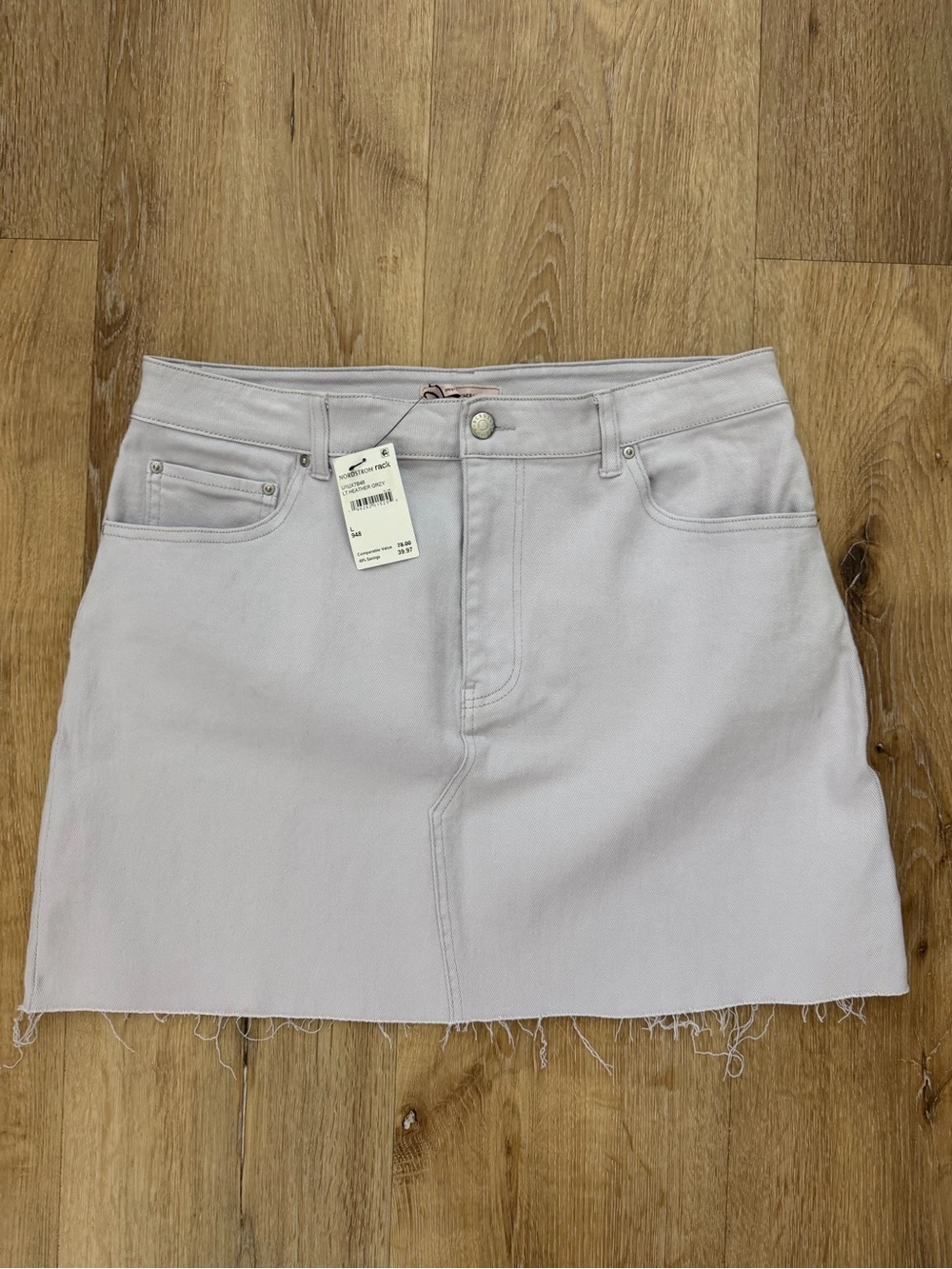 BCBG generation Lavender Denim Mini Skirt